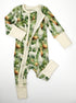 Organic Cotton Baby Pajamas 2-Way Zip Front Zipper Sleeper, Oliver Organic Earthy Clothing