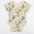 Organic Cotton Short Sleeve Baby Bodysuit, Lynx Organic Earthy Clothing