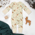 Organic Cotton Baby Pajamas 2-Way Zip Front Zipper Sleeper, Lyric