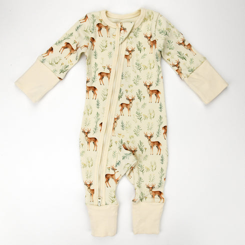 Organic Cotton Baby Pajamas 2-Way Zip Front Zipper Sleeper, Lyric