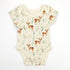 Organic Cotton Short Sleeve Baby Bodysuit, Lyric