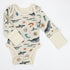 Organic Cotton Long Sleeve Baby Bodysuit, Marin Organic Earthy Clothing
