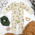 Organic Cotton Baby Pajamas 2-Way Zip Front Zipper Sleeper, Marley Organic Earthy Clothing