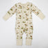 Organic Cotton Baby Pajamas 2-Way Zip Front Zipper Sleeper, Marley Organic Earthy Clothing
