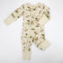 Organic Cotton Baby Pajamas 2-Way Zip Front Zipper Sleeper, Marley Organic Earthy Clothing