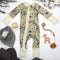 Organic Cotton Baby Pajamas 2-Way Zip Front Zipper Sleeper, Mau Organic Earthy Clothing
