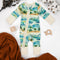 Organic Cotton Baby Pajamas 2-Way Zip Front Zipper Sleeper, Maui