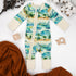 Organic Cotton Baby Pajamas 2-Way Zip Front Zipper Sleeper, Maui