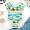 Organic Cotton Short Sleeve Baby Bodysuit, Maui