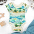 Organic Cotton Short Sleeve Baby Bodysuit, Maui