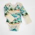 Organic Cotton Long Sleeve Baby Bodysuit, Maui Organic Earthy Clothing