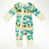 Organic Cotton Baby Pajamas 2-Way Zip Front Zipper Sleeper, Maui