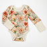 Organic Cotton Long Sleeve Baby Bodysuit, Mirabelle Organic Earthy Clothing
