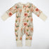 Organic Cotton Baby Pajamas 2-Way Zip Front Zipper Sleeper, Mirabelle Organic Earthy Clothing