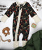 Organic Cotton Baby Pajamas 2-Way Zip Front Zipper Sleeper, Glade Organic Earthy Clothing