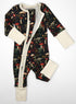 Organic Cotton Baby Pajamas 2-Way Zip Front Zipper Sleeper, Glade Organic Earthy Clothing