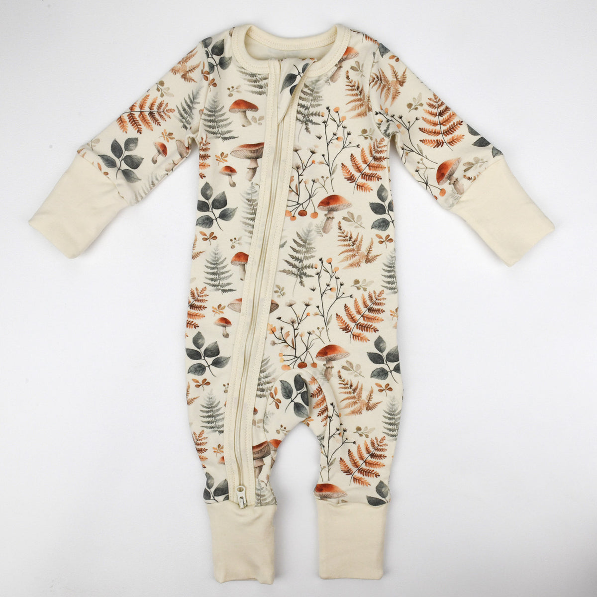 6M Onyx Baby Black Rib Zip Pajamas