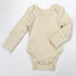 Organic Cotton Long Sleeve Baby Bodysuit, Natural Organic Earthy Clothing