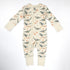 Organic Cotton Baby Pajamas 2-Way Zip Front Zipper Sleeper, Neptune Organic Earthy Clothing