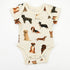 Organic Cotton Short Sleeve Baby Bodysuit, Otis
