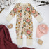 Organic Cotton Baby Pajamas 2-Way Zip Front Zipper Sleeper, Pearl Organic Earthy Clothing