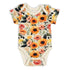 Organic Cotton Short Sleeve Baby Bodysuit, Poppy Organic Earthy Clothing