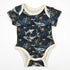 Organic Cotton Short Sleeve Baby Bodysuit, Poseidon Organic Earthy Clothing