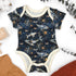 Organic Cotton Short Sleeve Baby Bodysuit, Poseidon Organic Earthy Clothing