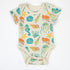 Organic Cotton Short Sleeve Baby Bodysuit, Reef Organic Earthy Clothing