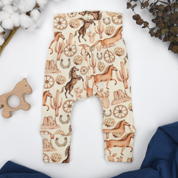 Organic Cotton High Waist Baby Pants, Ryder Organic Earthy Clothing