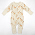 Organic Cotton Baby Pajamas 2-Way Zip Front Zipper Sleeper, Saffron Organic Earthy Clothing