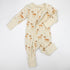 Organic Cotton Baby Pajamas 2-Way Zip Front Zipper Sleeper, Saffron Organic Earthy Clothing