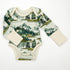 Organic Cotton Long Sleeve Baby Bodysuit, Teton Organic Earthy Clothing