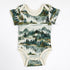 Organic Cotton Short Sleeve Baby Bodysuit, Teton Organic Earthy Clothing