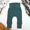 Organic Cotton High Waist Baby Pants, Topaz Organic Earthy Clothing