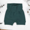 Organic Cotton High Waist Baby Shorts, Topaz Organic Earthy Clothing