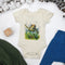 Organic Cotton Short Sleeve Baby Bodysuit, Honu Organic Earthy Clothing