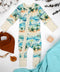 Organic Cotton Baby Pajamas 2-Way Zip Front Zipper Sleeper, Maui Organic Earthy Clothing