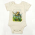 Organic Cotton Short Sleeve Baby Bodysuit, Honu Organic Earthy Clothing