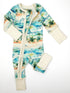 Organic Cotton Baby Pajamas 2-Way Zip Front Zipper Sleeper, Maui Organic Earthy Clothing