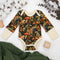Organic Cotton Long Sleeve Baby Bodysuit, Yarrow Organic Earthy Clothing