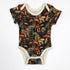 Organic Cotton Short Sleeve Baby Bodysuit, Yarrow Organic Earthy Clothing