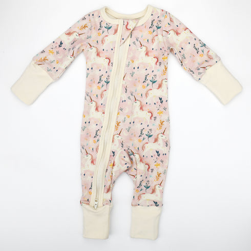 Organic Cotton Baby Pajamas 2-Way Zip Front Zipper Sleeper, Zara Organic Earthy Clothing