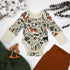 Organic Cotton Long Sleeve Baby Bodysuit, Zephyr Organic Earthy Clothing