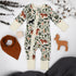 Organic Cotton Baby Pajamas 2-Way Zip Front Zipper Sleeper, Zephyr Organic Earthy Clothing