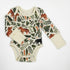 Organic Cotton Long Sleeve Baby Bodysuit, Zephyr Organic Earthy Clothing