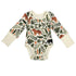 Organic Cotton Long Sleeve Baby Bodysuit, Zephyr Organic Earthy Clothing