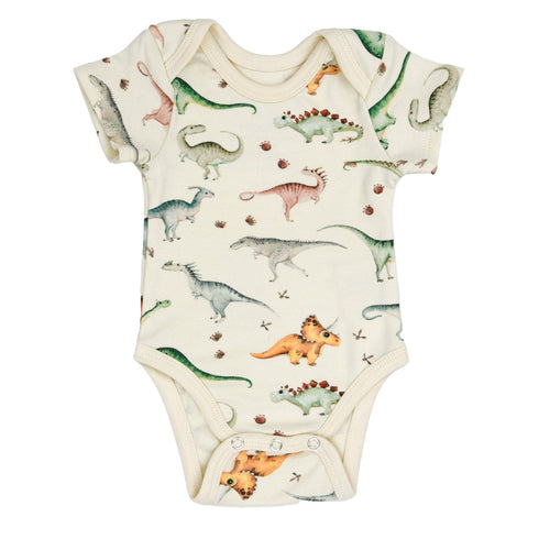 Organic Cotton Short Sleeve Baby Bodysuit, Ziggy Organic Earthy Clothing