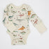 Organic Cotton Long Sleeve Baby Bodysuit, Ziggy Organic Earthy Clothing