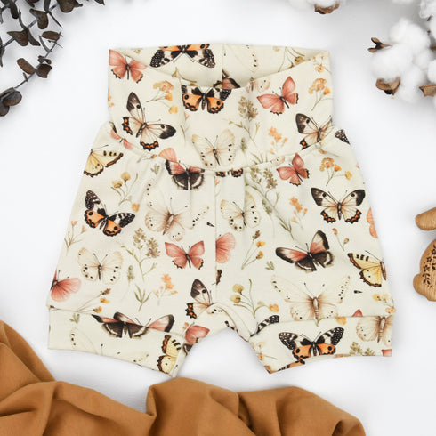 Organic Cotton High Waist Baby Shorts, Audrey Organic Earthy Clothing